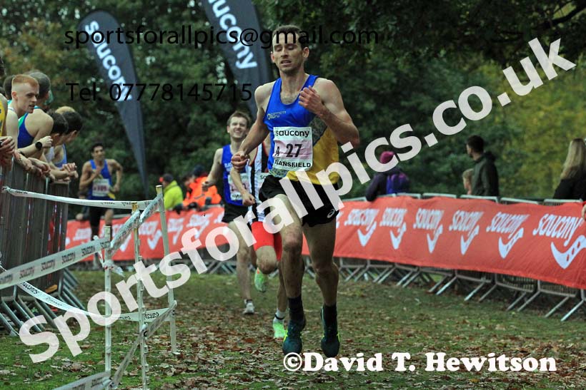 Senior Men, 2022 National Cross Country Relays, Berry Hill Park, Mansfield.  Photo: David T. Hewitson/Sports for All Pics